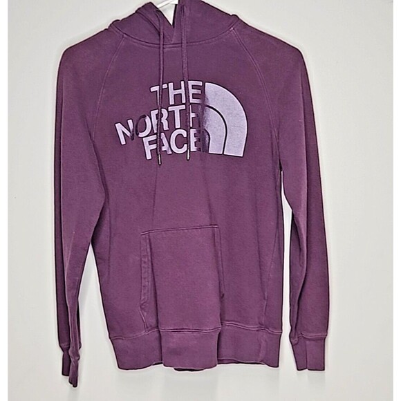 THE NORTH FACE WOMEN's HALF DOME PULLOVER HOODIE XS BLACKBERRY WINE EUC - Picture 6 of 8